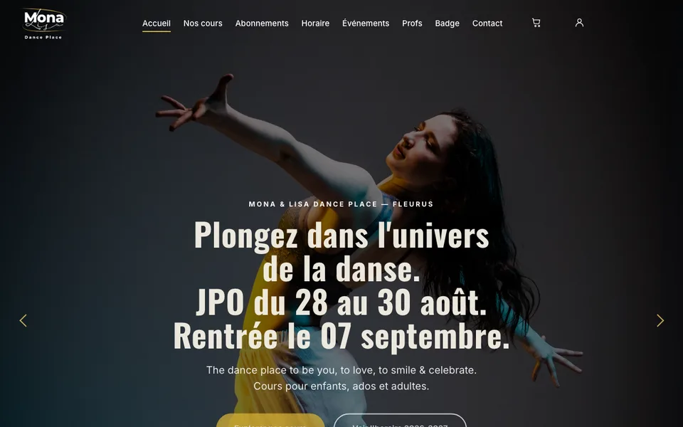 Site Mona & Lisa Dance Place